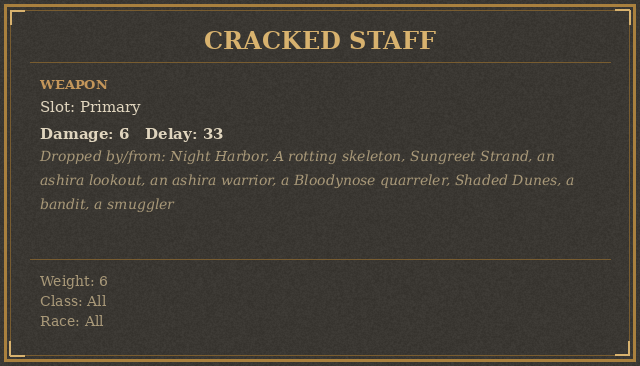 Cracked Staff