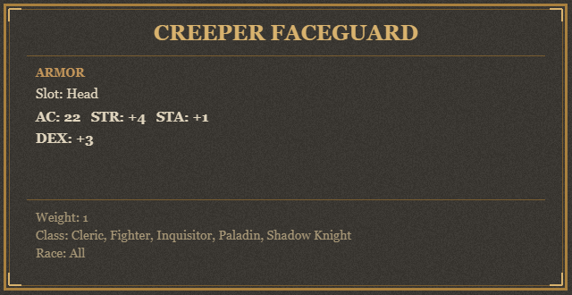 Creeper Faceguard