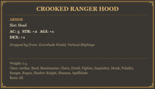 Crooked Ranger Hood