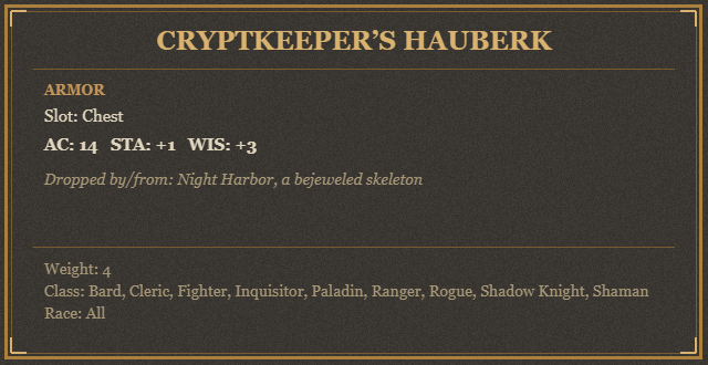 Cryptkeeper’s Hauberk