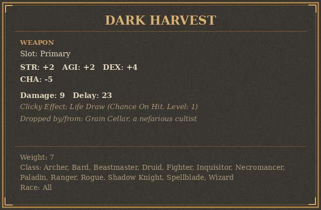 Dark Harvest