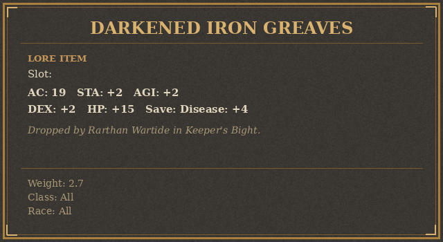 Darkened Iron Greaves