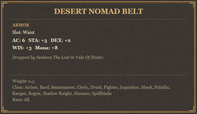 Desert Nomad Belt