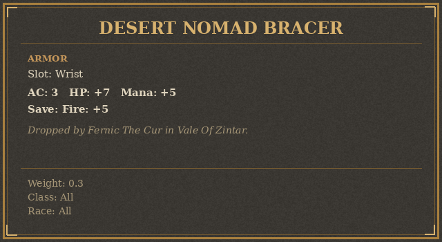 Desert Nomad Bracer