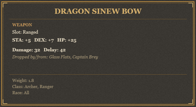 Dragon Sinew Bow