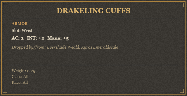 Drakeling Cuffs