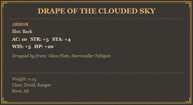 Drape of the Clouded Sky