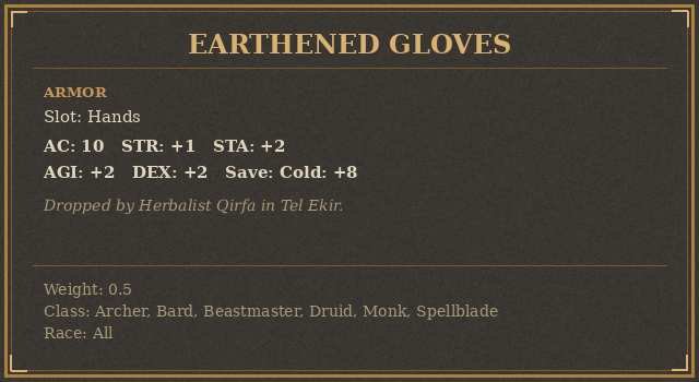 Earthened Gloves