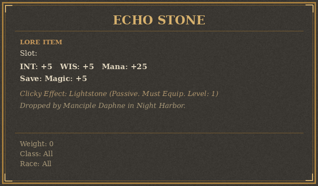 Echo Stone