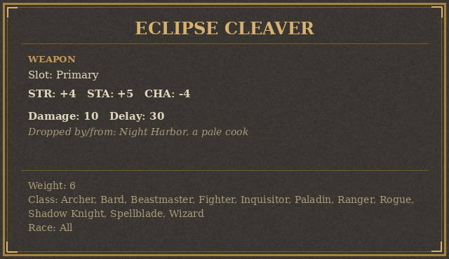 Eclipse Cleaver