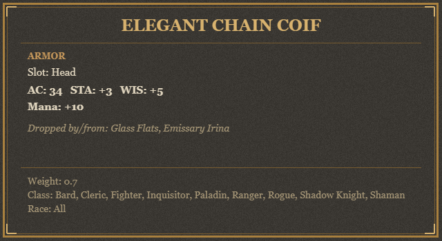 Elegant Chain Coif