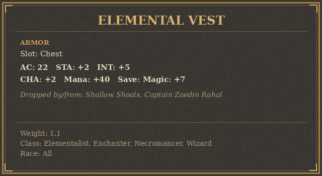 Elemental Vest