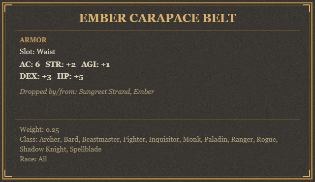 Ember Carapace Belt