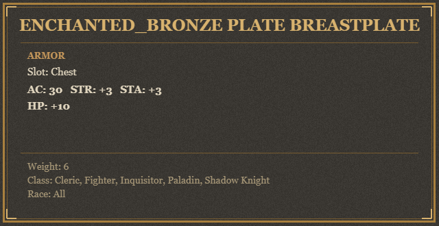 Enchanted_Bronze Plate Breastplate