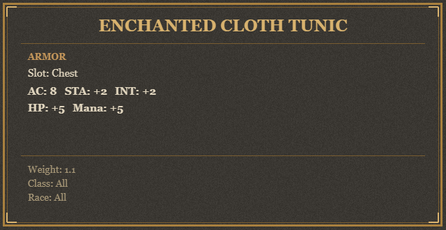 Enchanted Cloth Tunic