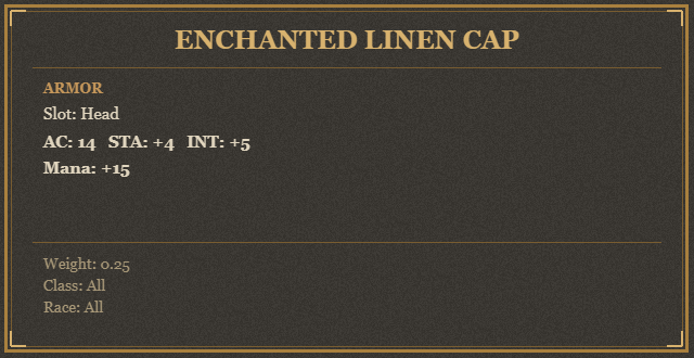 Enchanted Linen Cap