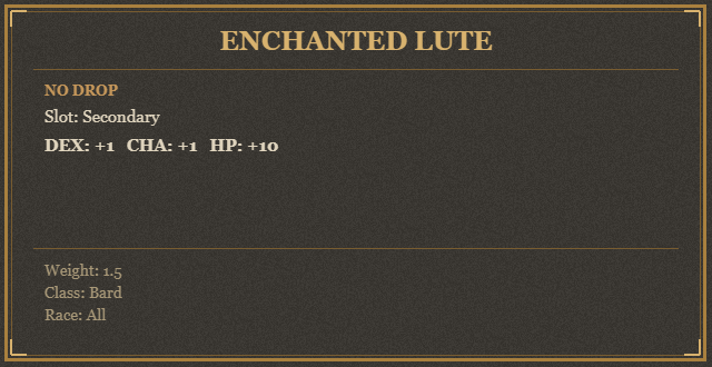 Enchanted Lute