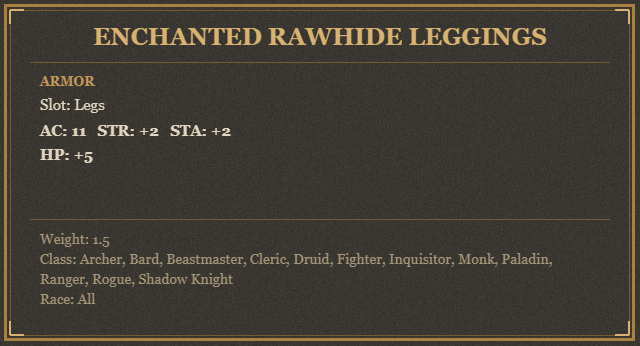 Enchanted Rawhide Leggings