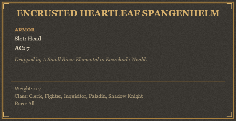 Encrusted Heartleaf Spangenhelm
