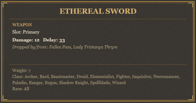 Ethereal Sword