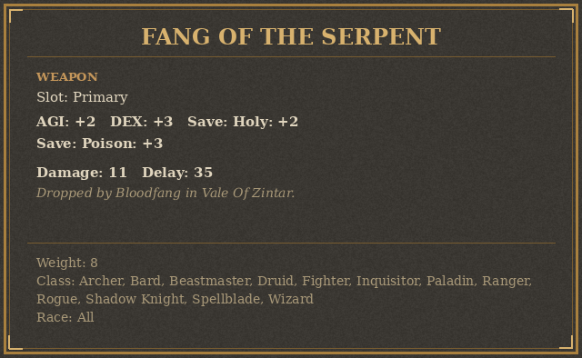 Fang of the Serpent