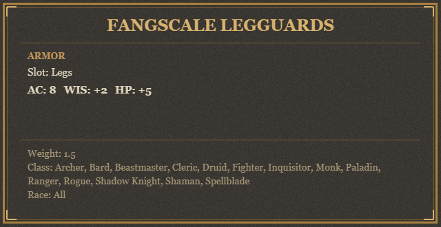 Fangscale Legguards