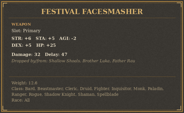Festival Facesmasher