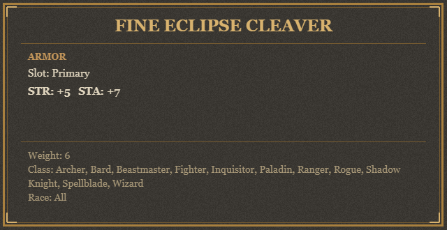 Fine Eclipse Cleaver