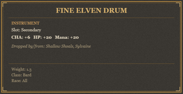 Fine Elven Drum