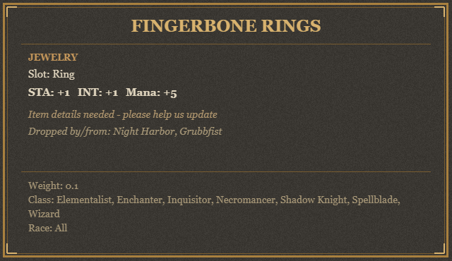 Fingerbone Rings