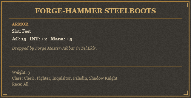 Forge-hammer Steelboots