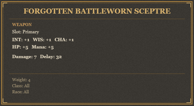 Forgotten Battleworn Sceptre