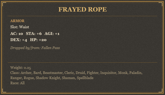Frayed Rope