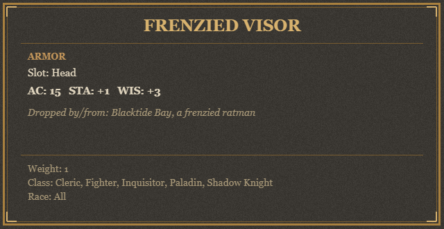 Frenzied Visor
