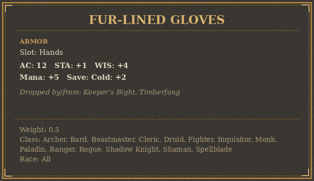 Fur-Lined Gloves