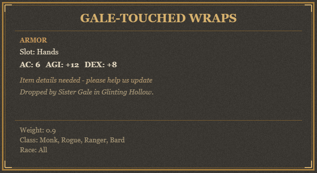 Gale-Touched Wraps