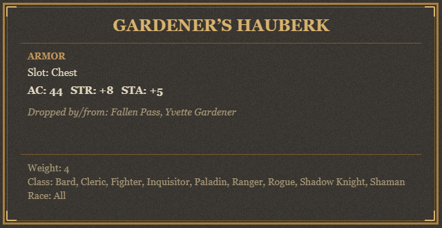 Gardener’s Hauberk