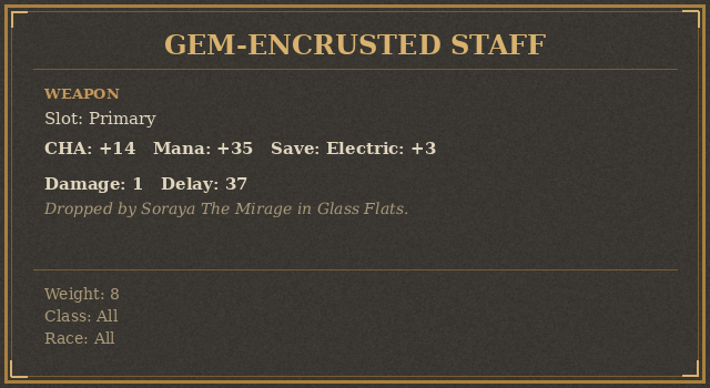 Gem-encrusted Staff
