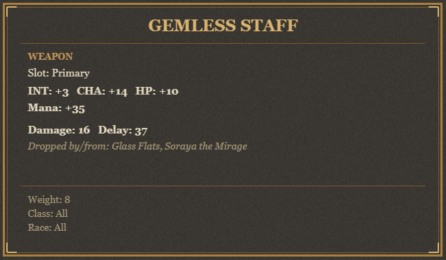 Gemless Staff