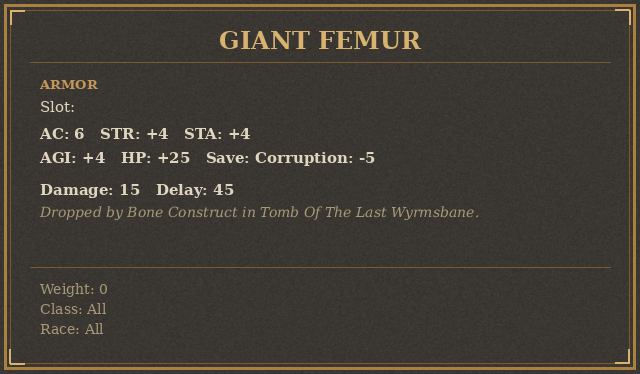 Giant Femur