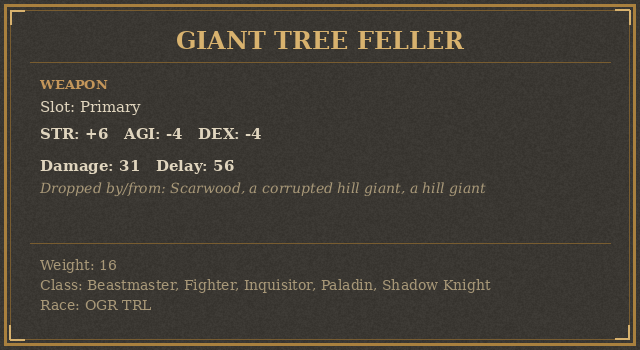 Giant Tree Feller