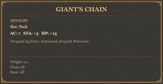 Giant’s Chain