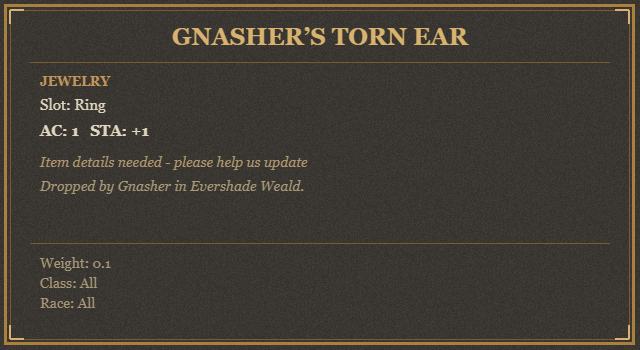 Gnasher’s Torn Ear