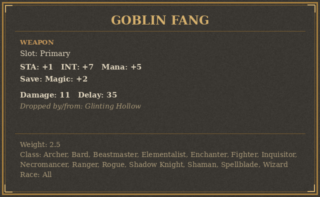 Goblin Fang