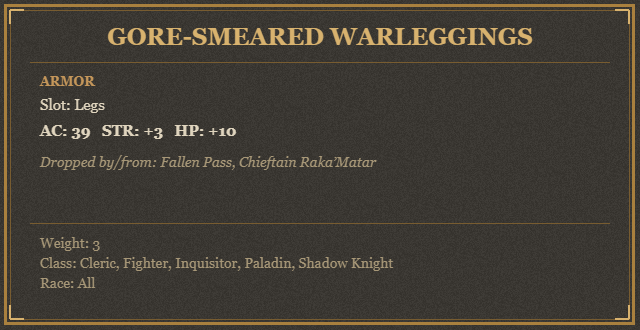 Gore-Smeared Warleggings