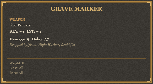 Grave Marker
