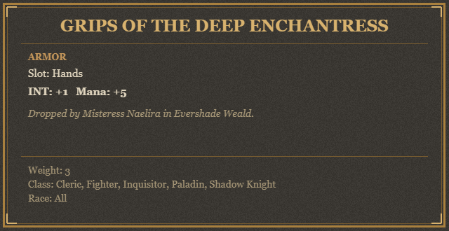 Grips of the Deep Enchantress