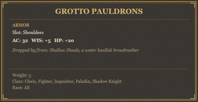 Grotto Pauldrons