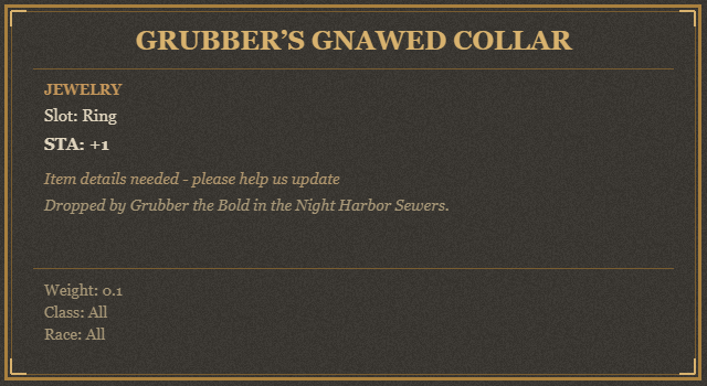 Grubber’s Gnawed Collar