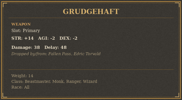 Grudgehaft